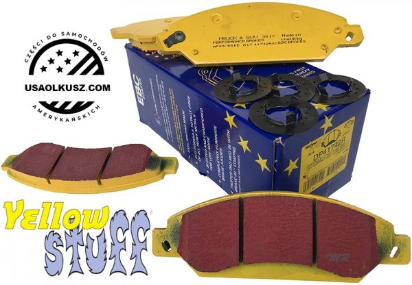 Przednie klocki YellowStuff + tarcze hamulcowe 330mm EBC seria PREMIUM GMC Yukon 2007-2008