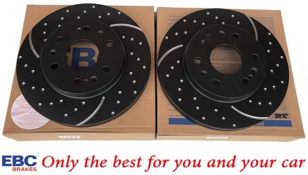 Przednia NAWIERCANA NACINANA tarcza hamulcowa 330mm EBC seria GD Chevrolet Tahoe 2007-