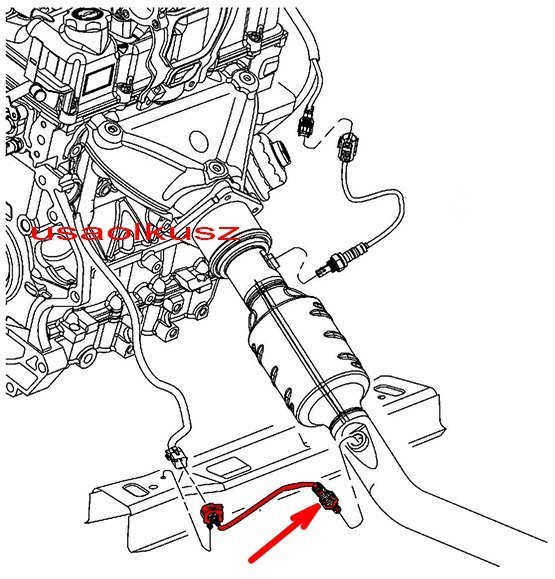 Sonda lambda tylna Jeep Cherokee KL 2,4 2014-2018