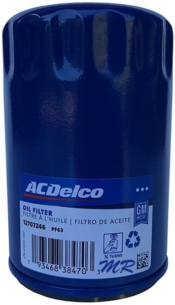 Filtr oleju silnika ACDelco PF63E Cadillac XT6 3,6 V6