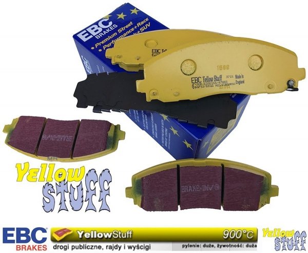 Przednie klocki YellowStuff + tarcze hamulcowe 330mm EBC seria Premium Lancia Voyager 2012-