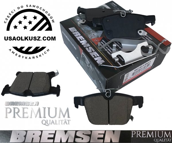 Ceramiczne klocki hamulcowe tylne z zestawem montażowym Chrysler Pacifica 2017-