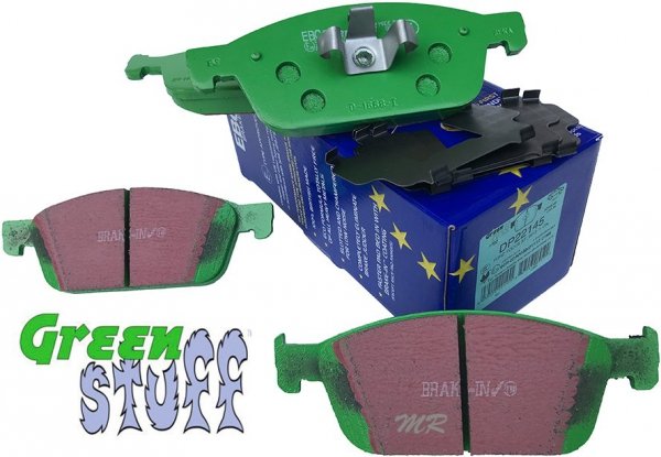 Przednie klocki GreenStuff + tarcze hamulcowe 320mm EBC seria Premium Ford Escape AWD 2013-