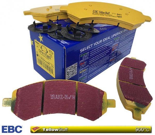 Przednie klocki hamulcowe EBC YellowStuff Dodge RAM 1500 Pickup 5 szpilek 2006-