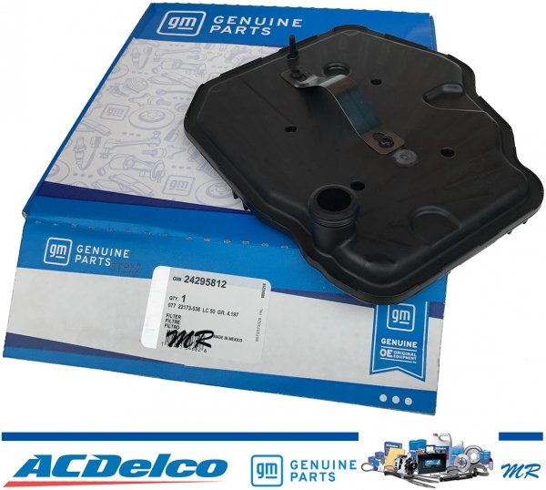 Oryginalny filtr GM + olej Mobil1 Synthetic LV ATF HP DEXTRON skrzyni biegów 8L45 8L90 Cadillac CTS 2016-2019