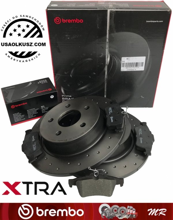 Tylne klocki + tarcze hamulcowe brembo XTRA 280mm Ford Kuga 2013-2016