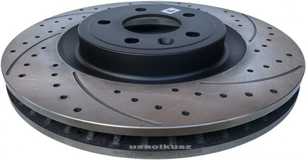 Przednie klocki +  WIERCONE tarcze hamulcowe 336mm Ford Mustang 2011-2014