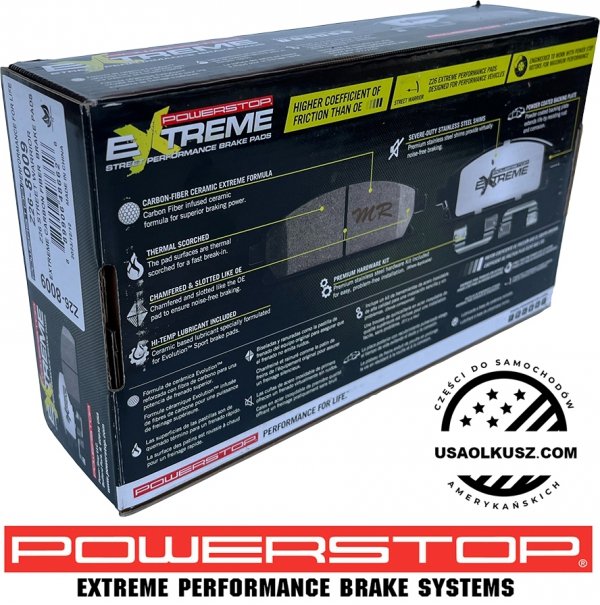Klocki hamulcowe przednie POWERSTOP Z26 EXTREME Chevrolet Corvette C8 2020- J55 / Z51 Package