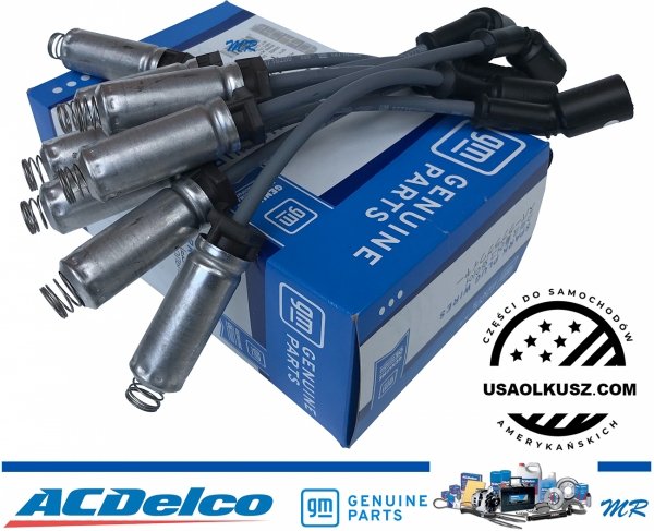 ORYGINALNE przewody GM + IRYDOWE świece zapłonowe ACDelco Cadillac Escalade 6,2 V8 2015-