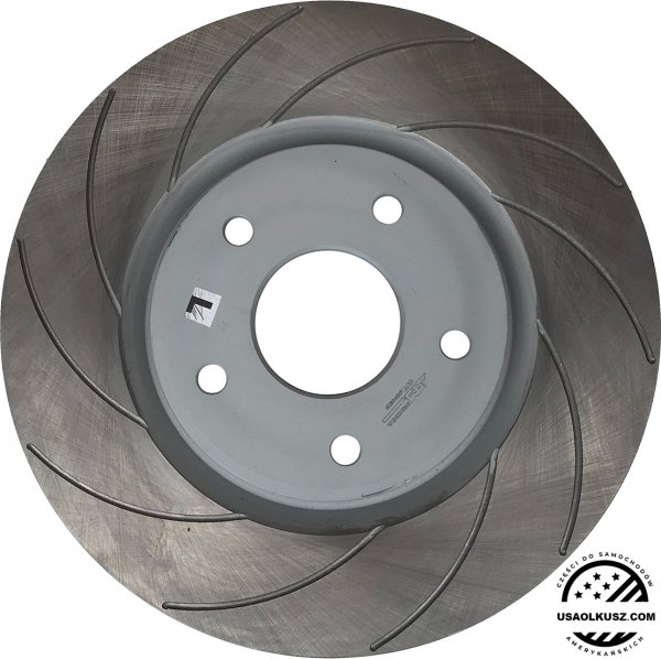 Przednia NACINANA wentylowana tarcza hamulcowa 330mm SILVER Lancia Voyager 2012-
