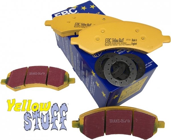 Przednie klocki hamulcowe EBC YellowStuff Dodge RAM 1500 Pickup 5 szpilek 2006-