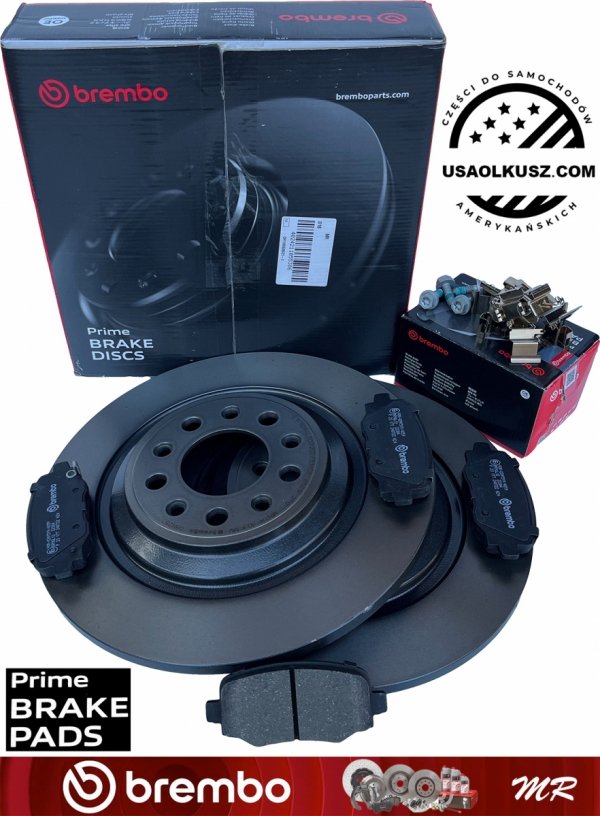 Klocki + tarcze hamulcowe tylne 320mm BREMBO Jeep Cherokee KL 2014-