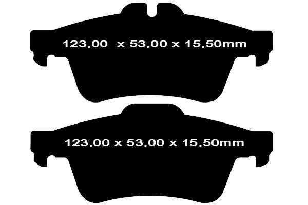 Tylne CERAMICZNE klocki RedStuff + tarcze hamulcowe 280mm EBC seria Premium Ford Kuga 2013-2016
