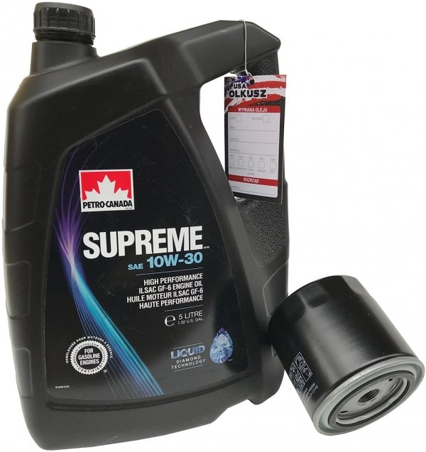 Filtr + olej SUPREME 10W30 Chrysler New Yorker