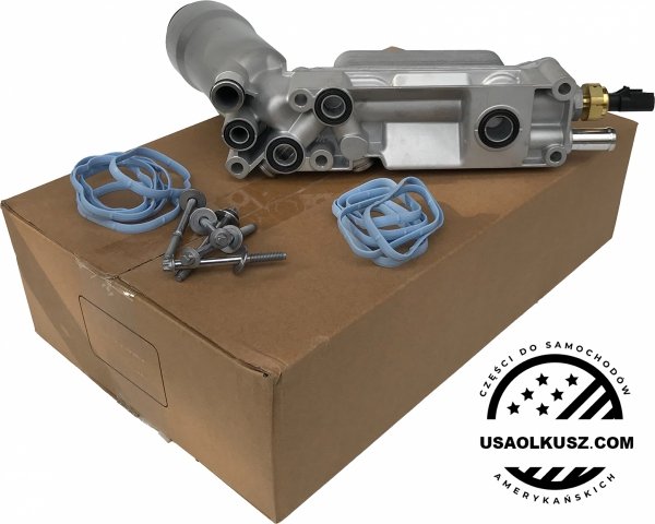 ALUMINIOWA obudowa filtra oleju z chłodnicą oraz czujnikami RAM Cargo Van 3,6 V6 -2013