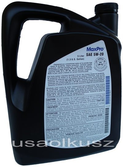 Olej silnikowy 5W20 MOPAR GF-5 MS-6395 5l - Silnika - Oleje - Sebring ...