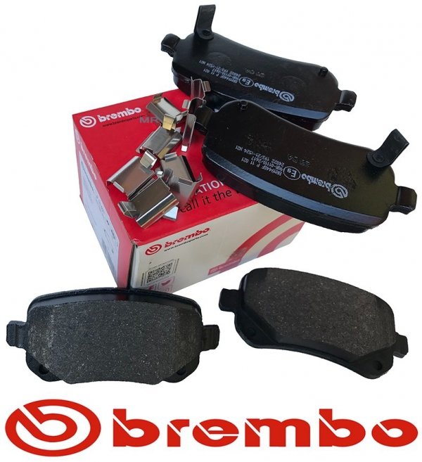 Tylne klocki BREMBO + WIERCONE tarcze hamulcowe 305mm RED Volkswagen Routan