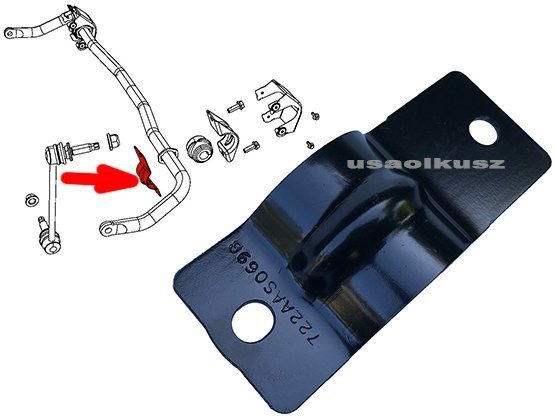 Obejma gumy stabilizatora wewnętrzna Dodge Magnum RWD