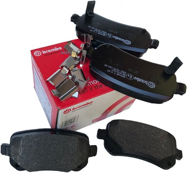 Tylne klocki BREMBO + WIERCONE tarcze hamulcowe 305mm RED Dodge Caravan 2008-