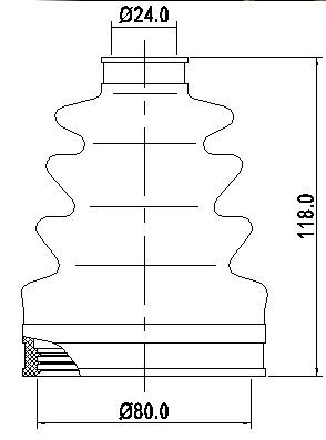 Osłona przegubu wewnętrznego Ford Windstar 1995