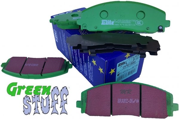 Przednie klocki GreenStuff + NACINANE tarcze hamulcowe 330mm EBC seria USR Chrysler Pacifica 2017-