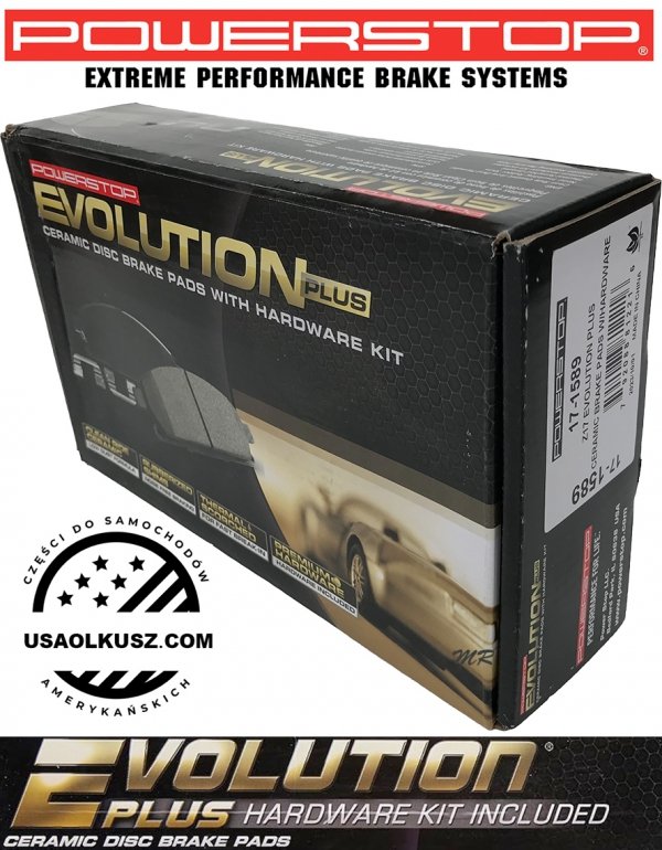 Klocki hamulcowe przednie POWERSTOP Z17 EVOLUTION PLUS Chrysler Pacifica FWD 2017-