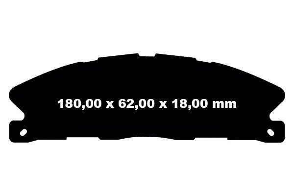 Klocki hamulcowe przednie EBC Ultimax2 do tarcz 352mm Ford Taurus 2013-