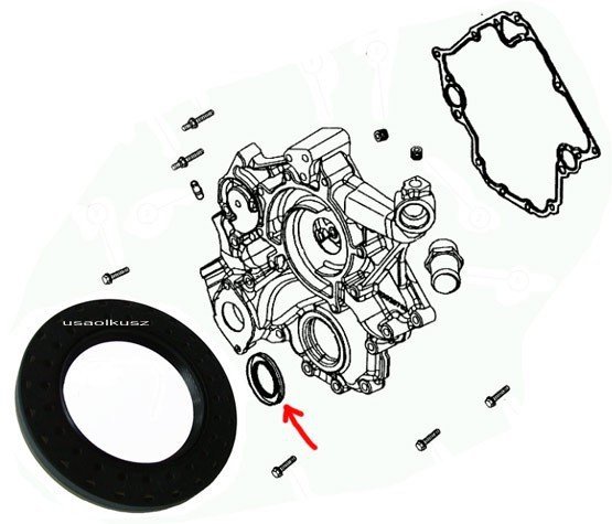 Oryginalny MOPAR uszczelniacz przód silnika Jeep Liberty 3,7 V6