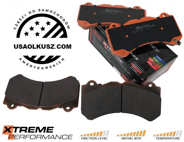 Przednie klocki DBA Xtreme Performance + tarcze hamulcowe DBA 5000 T3 Dodge Challenger SRT Hellcat Demon -2020
