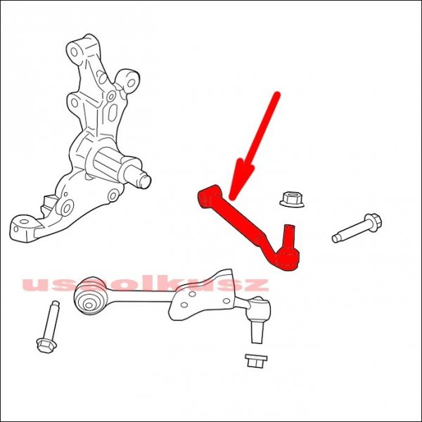 Wahacz przedni dolny tylny lewy MOTORCRAFT FR3Z3079C Ford Mustang 2015- Performance Package