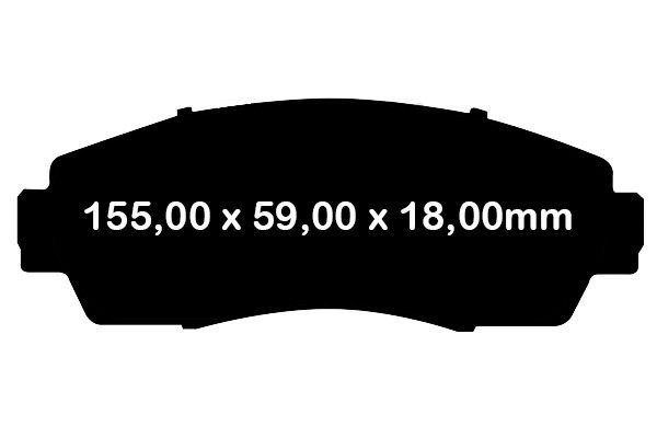 Klocki hamulcowe przednie EBC Ultimax2 Honda Odyssey 2005-2017