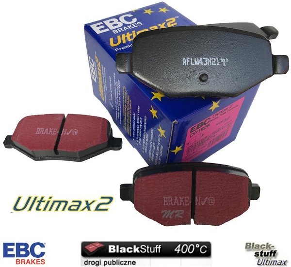 Tylne klocki Ultimax2 + tarcze hamulcowe 330mm EBC seria Premium Mercury Sable 2008-