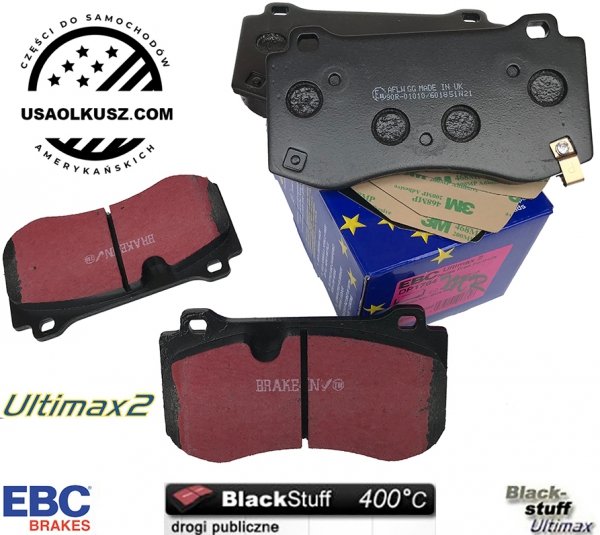Przednie klocki Ultimax2 + tarcze hamulcowe 360mm EBC seria GD Dodge Charger SRT Scat Pack