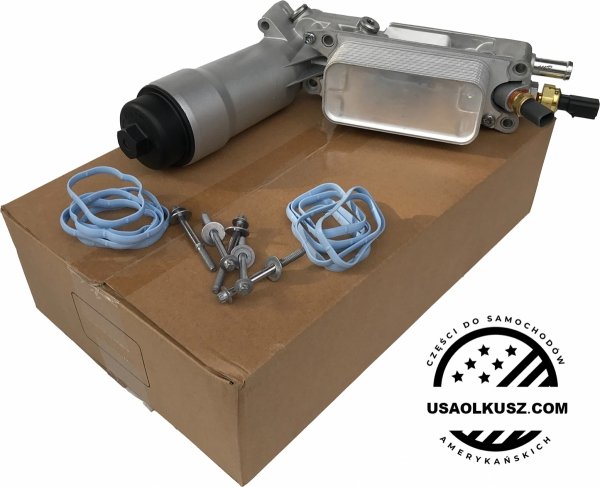 ALUMINIOWA obudowa filtra oleju z chłodnicą oraz czujnikami Chrysler 300C 3,6 V6 -2013