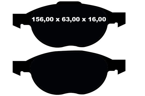 Przednie CERAMICZNE klocki RedStuff + tarcze hamulcowe 300mm EBC seria Premium Ford Escape FWD 2013-2019