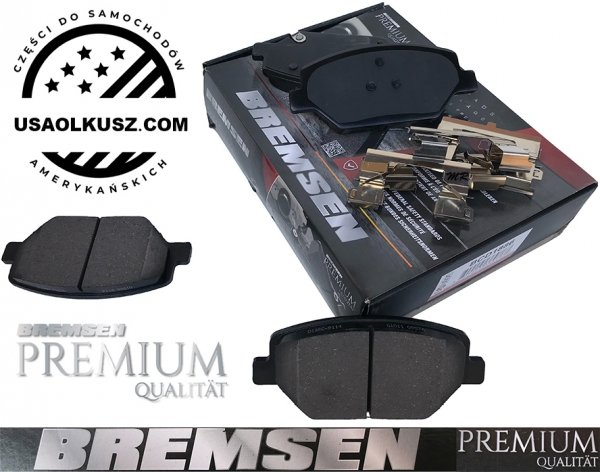 Przednie CERAMICZNE klocki hamulcowe z zestawem montażowym do tarcz 321mm Chevrolet Camaro 2016-