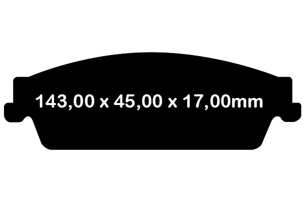 Tylne klocki GreenStuff + NACINANE tarcze hamulcowe EBC seria USR Chevrolet Tahoe 2007-2020