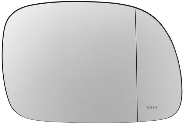 Szkło lusterka prawe ASFERYCZNE + MOCOWANIE Dodge Caravan 1996-2008