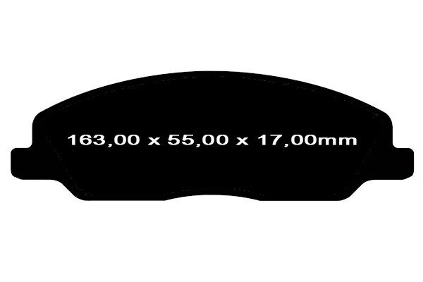 Przednie CERAMICZNE klocki RedStuff + NACINANE tarcze hamulcowe 316mm EBC seria BSD Ford Mustang 2005-2014