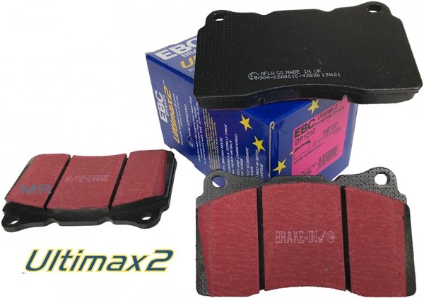 Przednie klocki Ultimax2 + tarcze hamulcowe 355mm EBC seria PREMIUM Ford Mustang 2005-2014