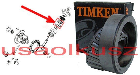 Łożysko wałka ataku pinion OUTER tylnego mostu 6,7 R.G. Toyota Tundra 2000-2005