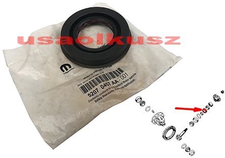 Uszczelniacz wałka ataku przedniego mostu 205MM  MOPAR RAM 1500 2008-2011