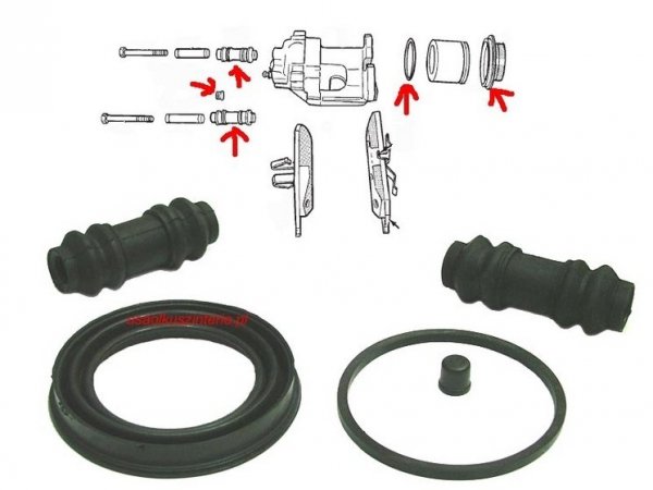 Zestaw naprawczy zacisku Chrysler New Yorker 1994-1996