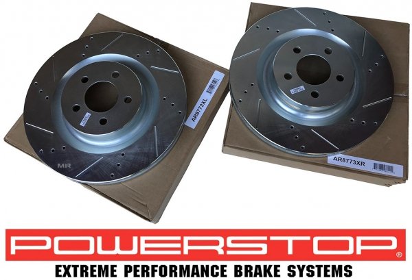 Przednie klocki Z26 + tarcze hamulcowe POWERSTOP 360mm Dodge Charger SRT Scat Pack