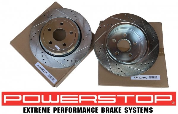 Tylna WIERCONA nacinana tarcza hamulcowa 350mm POWERSTOP Dodge Durango SRT