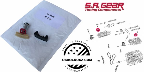 Napinacz hydrauliczny łańcucha wałków rozrządu silnika Ford Explorer V6 Naturally Aspirated 2011-