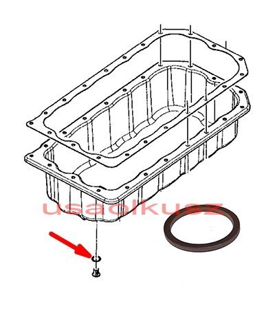 Podkładka korka spustu oleju silnika Chrysler 300 3,0 CRD 2012- 42020019A
