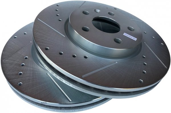 Przednia WIERCONA NACINANA tarcza hamulcowa 321mm POWERSTOP Buick LaCrosse 2010-