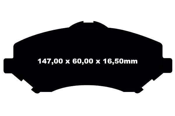 Przednie klocki Ultimax2 + NACINANE tarcze hamulcowe 302mm EBC seria USR Dodge Journey -2012