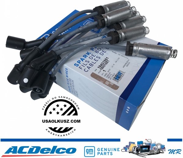 ORYGINALNE przewody GM + IRYDOWE świece zapłonowe ACDelco Chevrolet Camaro SS 6,2 V8 2016-